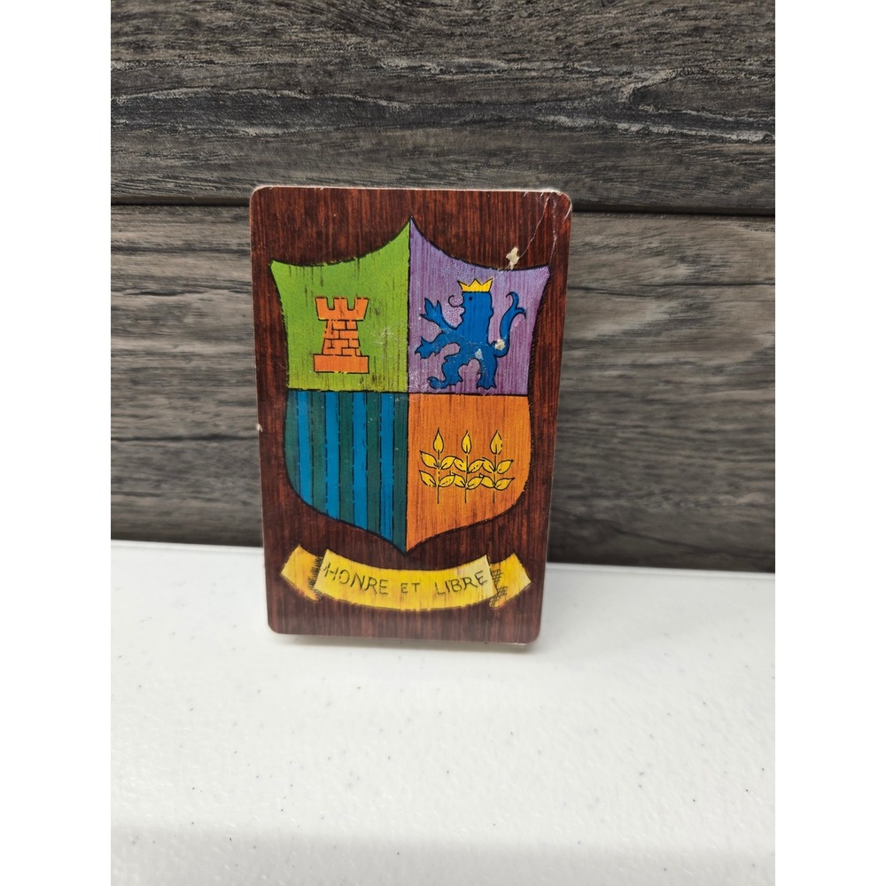 Vintage Trump Playing Cards Deck Honre Et Libre Heraldic Crest Made in USA